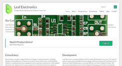 Desktop Screenshot of leafelectronics.com