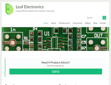 Tablet Screenshot of leafelectronics.com